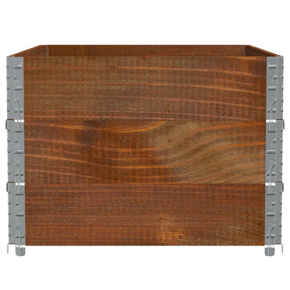 Plantenbak 120X80 Cm Massief Grenenhout Bruin 120 x 80 x 60.5 cm