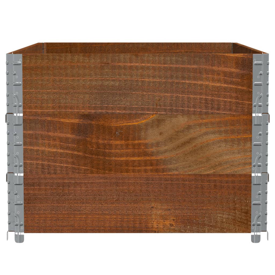 Plantenbak 120X80 Cm Massief Grenenhout Bruin 120 x 80 x 60.5 cm