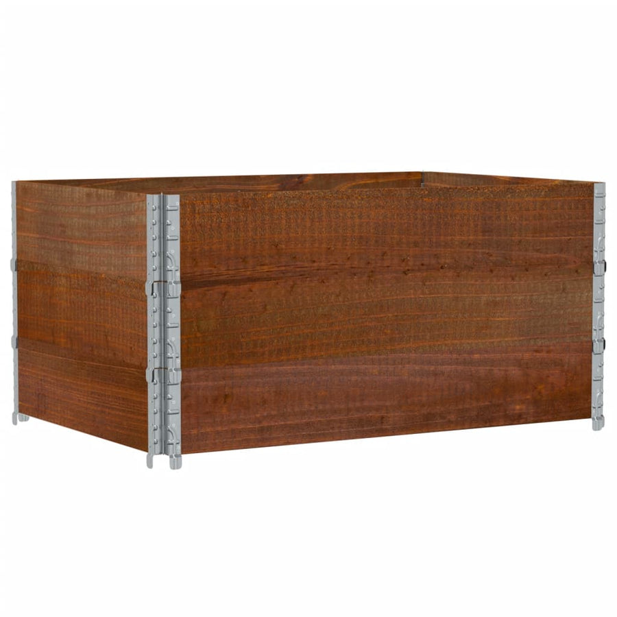 Plantenbak 120X80 Cm Massief Grenenhout Bruin 120 x 80 x 60.5 cm