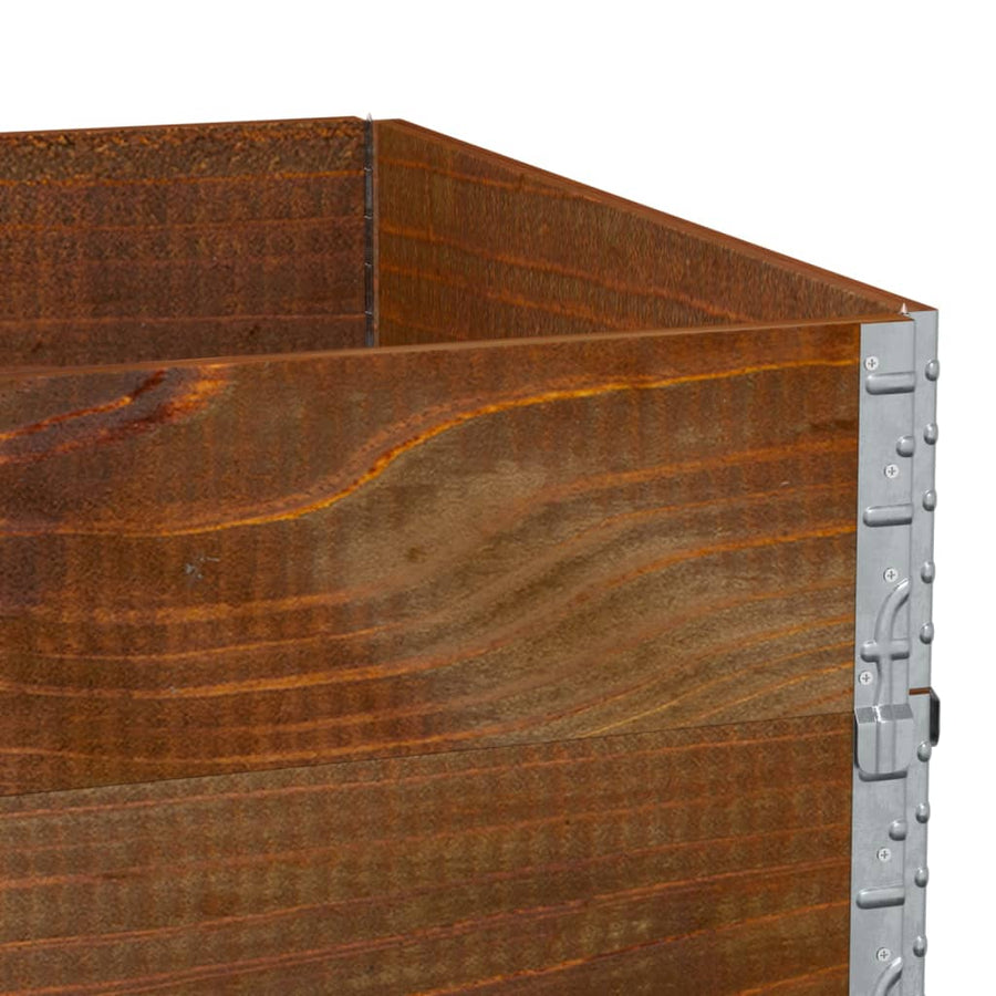 Plantenbak 120X80 Cm Massief Grenenhout Bruin 120 x 80 x 60.5 cm