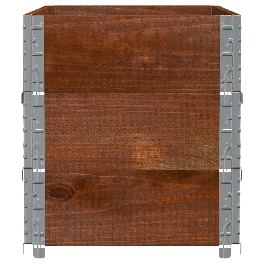 Plantenbak 100X50 Cm Massief Grenenhout Bruin 100 x 50 x 60.5 cm