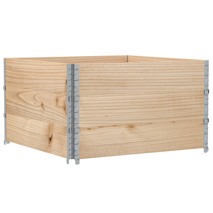 Plantenbak 100X100 Cm Massief Grenenhout 100 x 100 x 60.5 cm