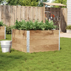 Raised Garden Bed 100x100 cm Solid Pine 100 x 100 x 60.5 cm
