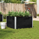 Raised Garden Bed 100x100 cm Solid Pine 100 x 100 x 60.5 cm