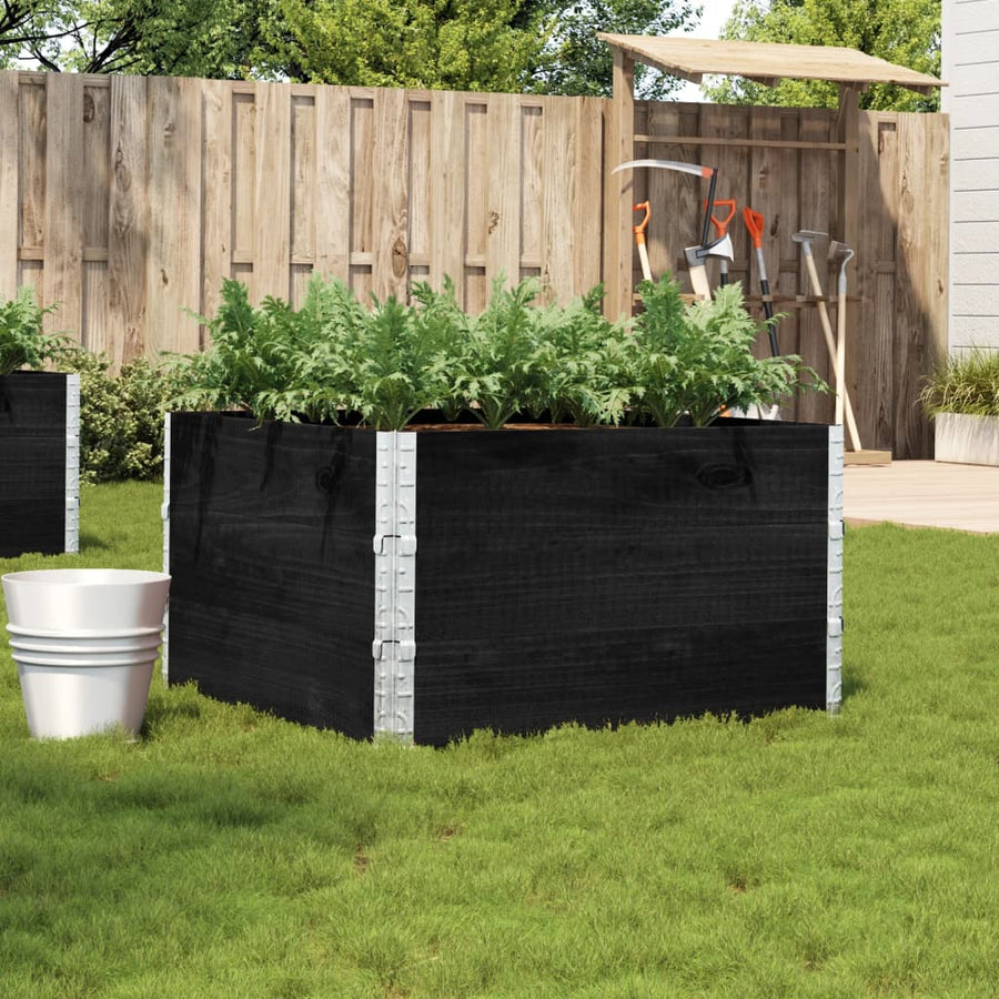 Plantenbak 100X100 Cm Massief Grenenhout 100 x 100 x 60.5 cm