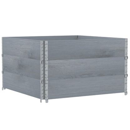 Plantenbak 100X100 Cm Massief Grenenhout 100 x 100 x 60.5 cm