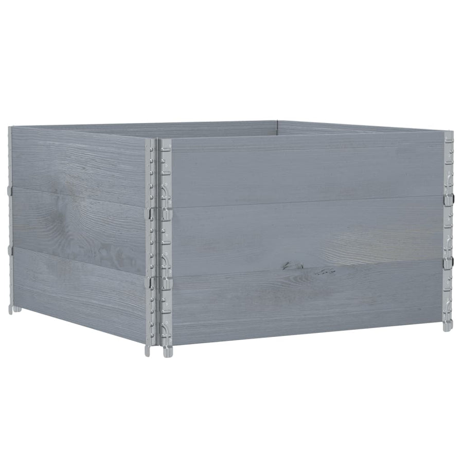 Plantenbak 100X100 Cm Massief Grenenhout 100 x 100 x 60.5 cm