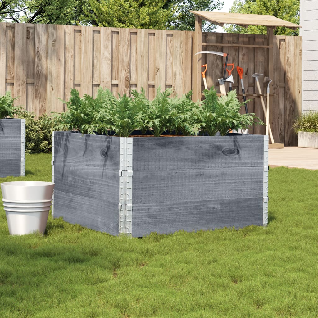 Plantenbak 100X100 Cm Massief Grenenhout 100 x 100 x 60.5 cm