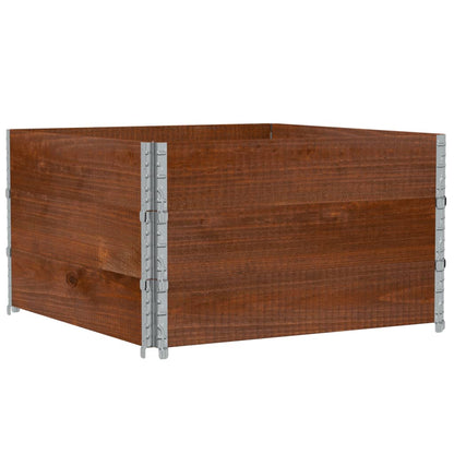 Plantenbak 100X100 Cm Massief Grenenhout Bruin