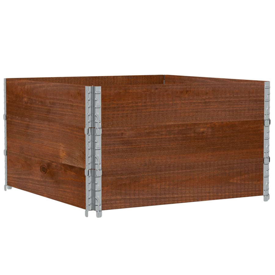 Plantenbak 100X100 Cm Massief Grenenhout Bruin