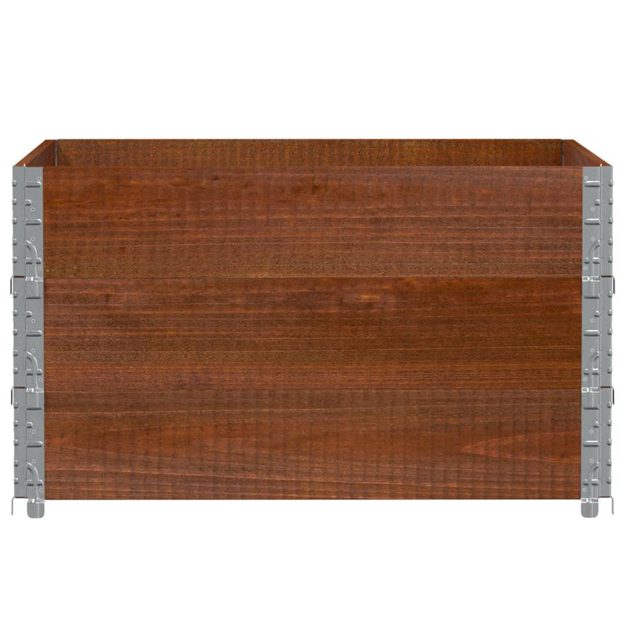 Plantenbak 100X100 Cm Massief Grenenhout Bruin