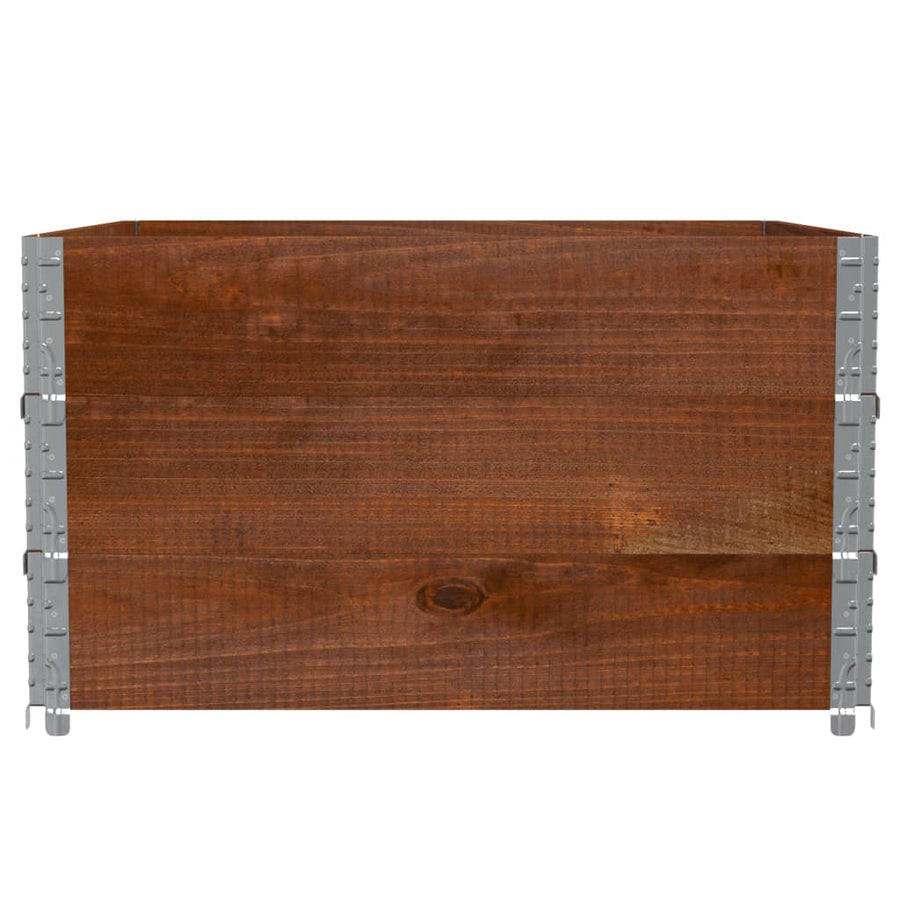 Plantenbak 100X100 Cm Massief Grenenhout Bruin