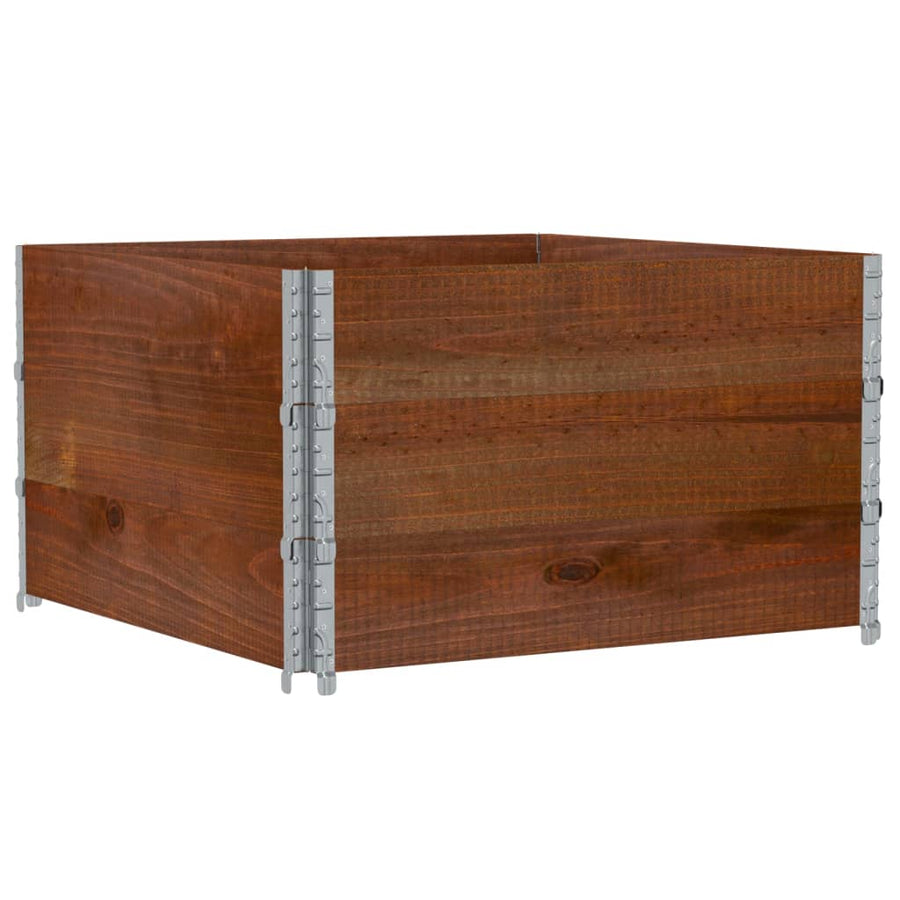 Plantenbak 100X100 Cm Massief Grenenhout Bruin