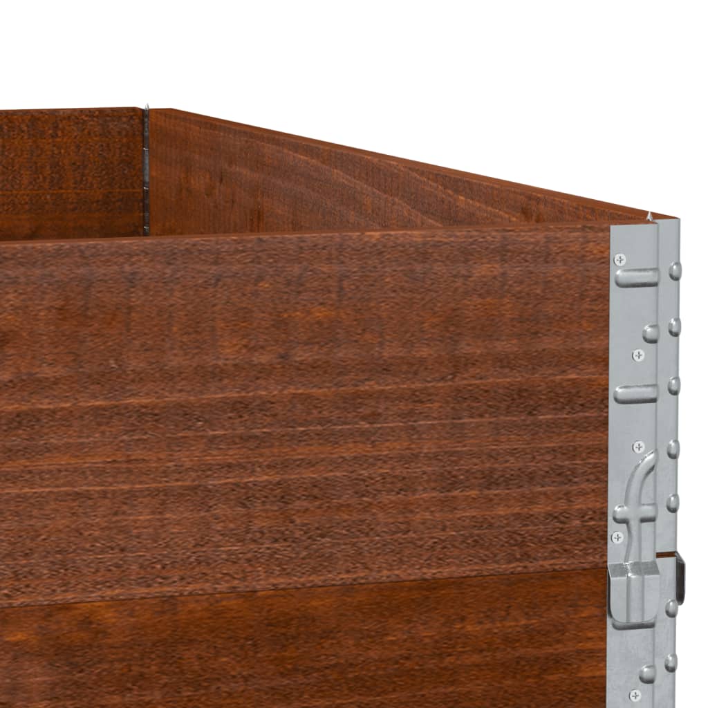 Plantenbak 100X100 Cm Massief Grenenhout Bruin