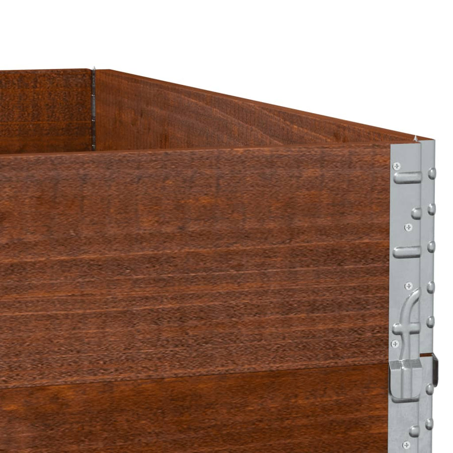 Plantenbak 100X100 Cm Massief Grenenhout Bruin