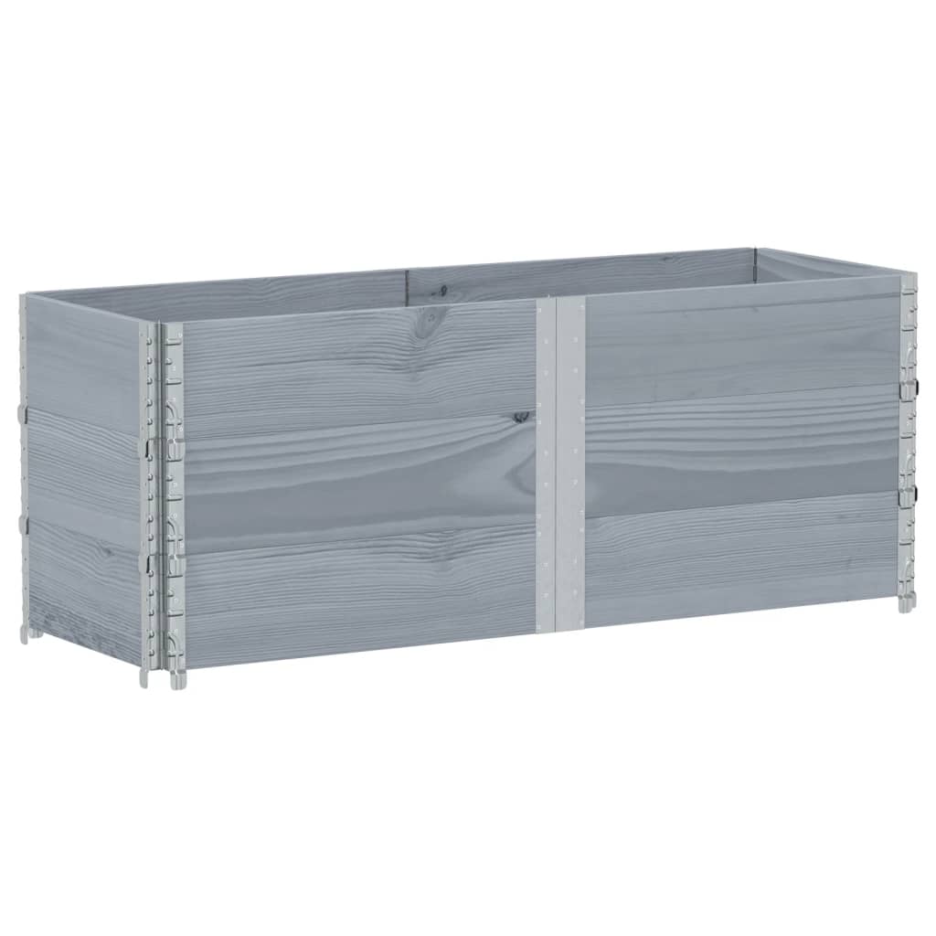 Plantenbak 150X50 Cm Massief Grenenhout 150 x 50 x 60.5 cm Grijs