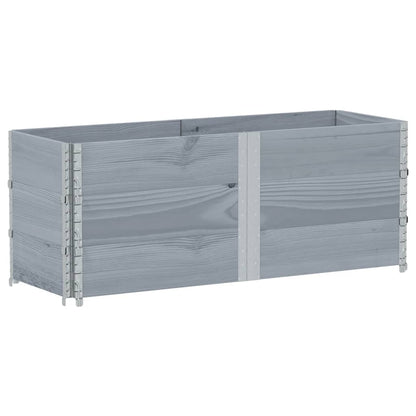 Plantenbak 150X50 Cm Massief Grenenhout 150 x 50 x 60.5 cm Grijs