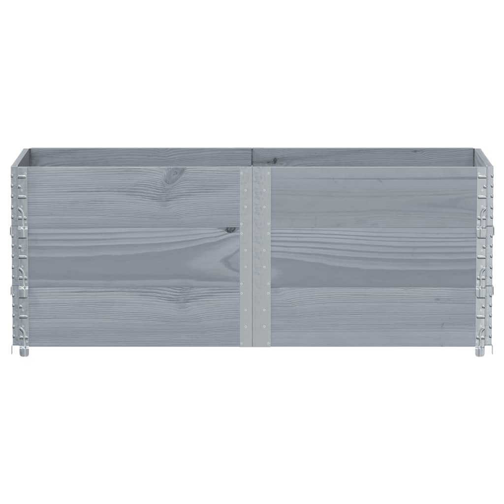 Plantenbak 150X50 Cm Massief Grenenhout 150 x 50 x 60.5 cm Grijs