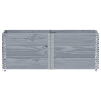 Plantenbak 150X50 Cm Massief Grenenhout 150 x 50 x 60.5 cm Grijs