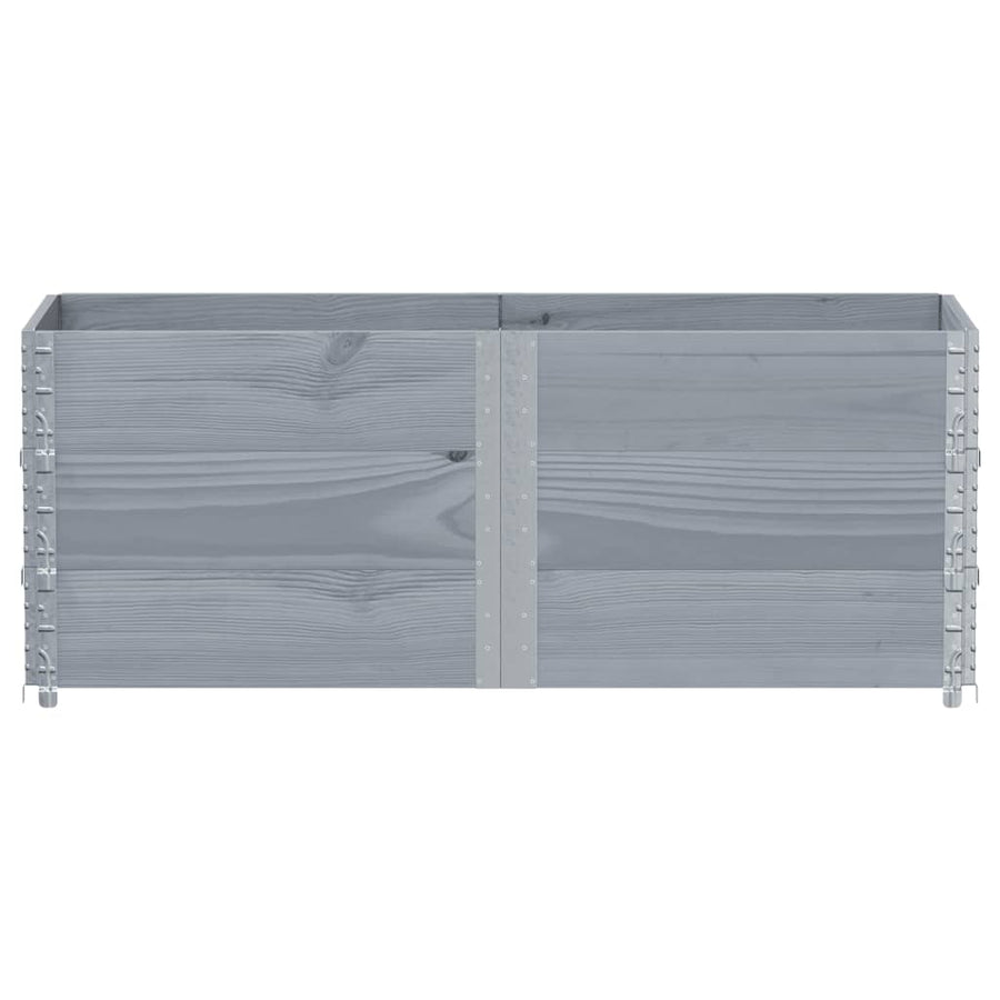 Plantenbak 150X50 Cm Massief Grenenhout 150 x 50 x 60.5 cm Grijs
