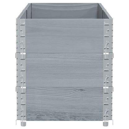 Plantenbak 150X50 Cm Massief Grenenhout 150 x 50 x 60.5 cm Grijs