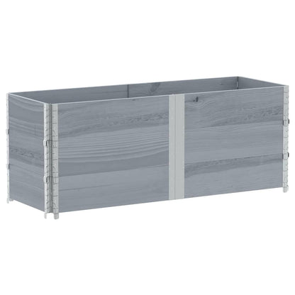 Plantenbak 150X50 Cm Massief Grenenhout 150 x 50 x 60.5 cm Grijs