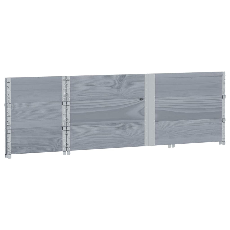 Plantenbak 150X50 Cm Massief Grenenhout 150 x 50 x 60.5 cm Grijs