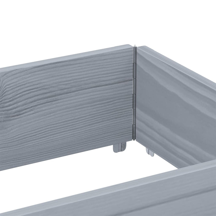 Plantenbak 150X50 Cm Massief Grenenhout 150 x 50 x 60.5 cm Grijs