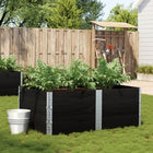 Planter box 150x100 cm solid black pine