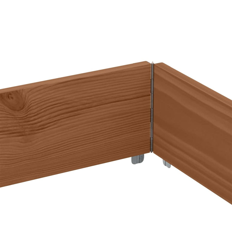 Plantenbak 150X100 Cm Massief Grenenhout Bruin 150 x 100 x 60.5 cm