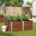 Plantenbak massief grenenhout 150x100x60.5 cm bruin