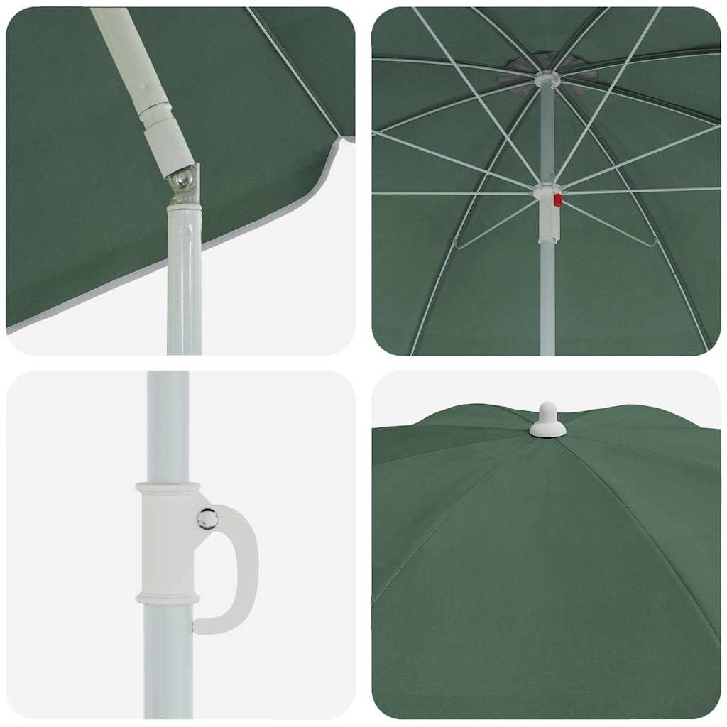 Parasol 161 X 161 X 193 Cm Polyester Groen