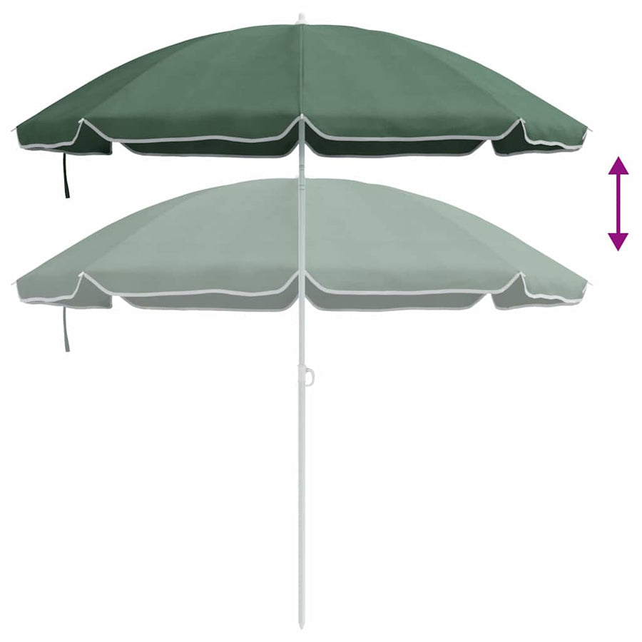 Parasol 161 X 161 X 193 Cm Polyester Groen