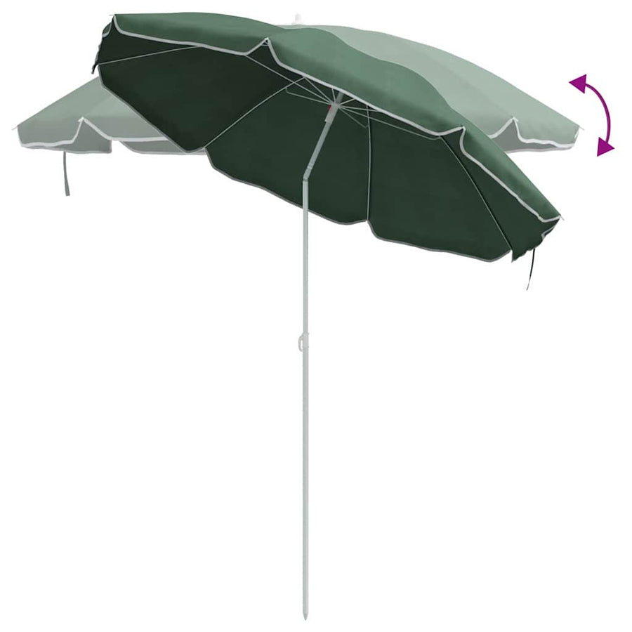 Parasol 161 X 161 X 193 Cm Polyester Groen