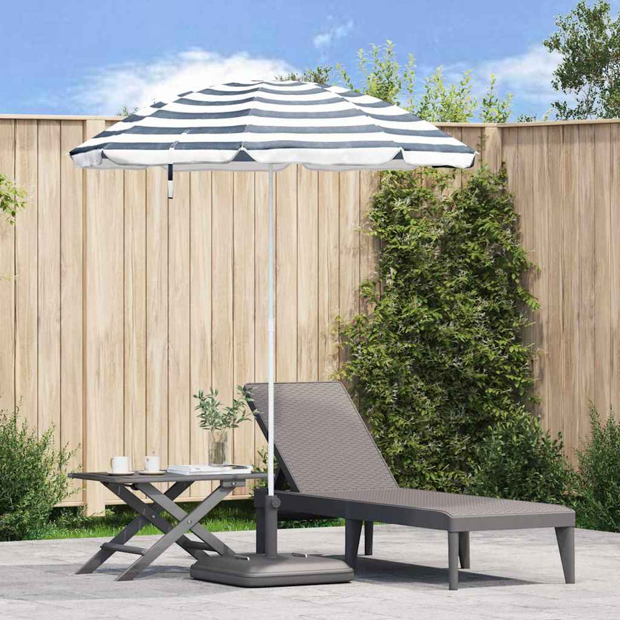 Strandparasol Blauw en Wit 206 x 206 x 212 cm