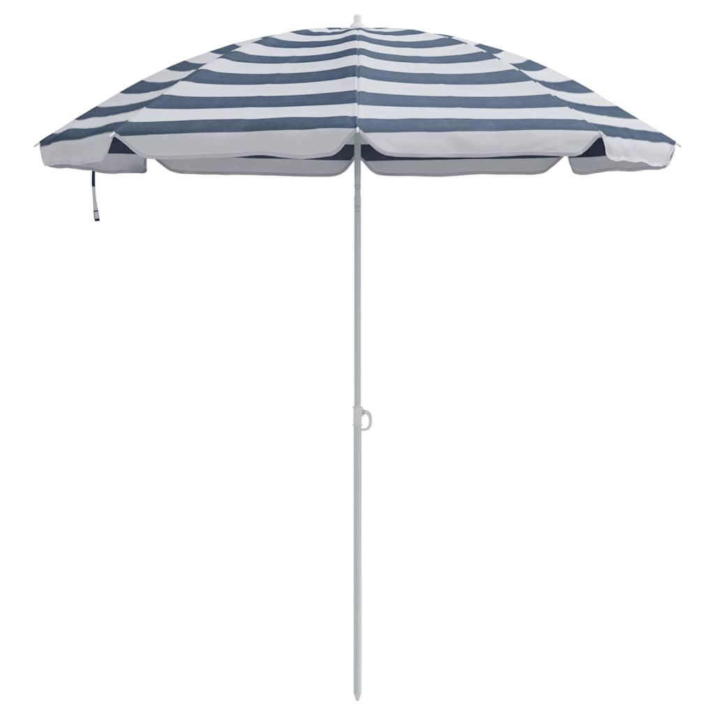 Strandparasol Blauw en Wit 206 x 206 x 212 cm