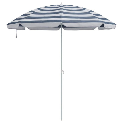 Strandparasol Blauw en Wit 206 x 206 x 212 cm