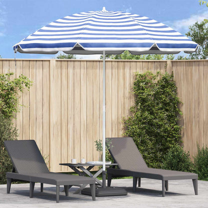 Tuinparasol 263 x 263 x 272 cm 170T polyester Blauw en Wit