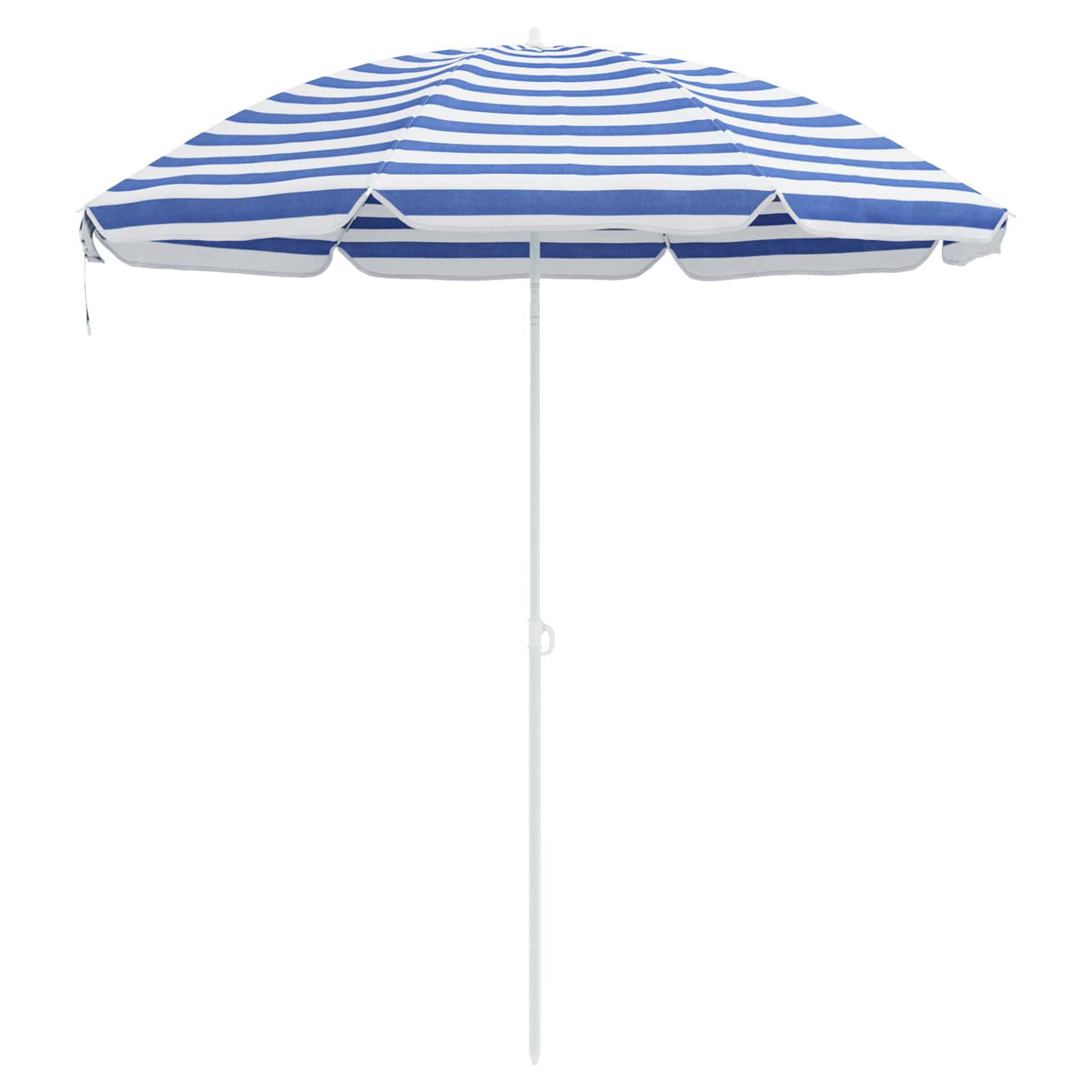Tuinparasol 263 x 263 x 272 cm 170T polyester Blauw en Wit