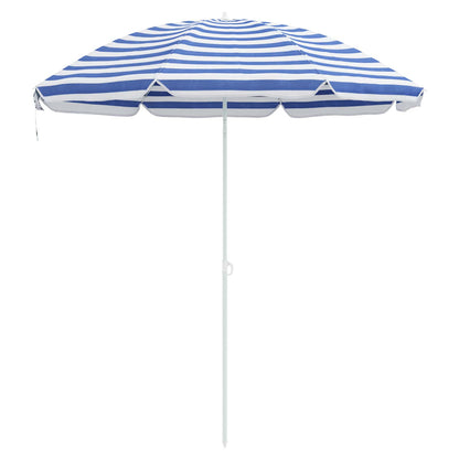Tuinparasol 263 x 263 x 272 cm 170T polyester Blauw en Wit