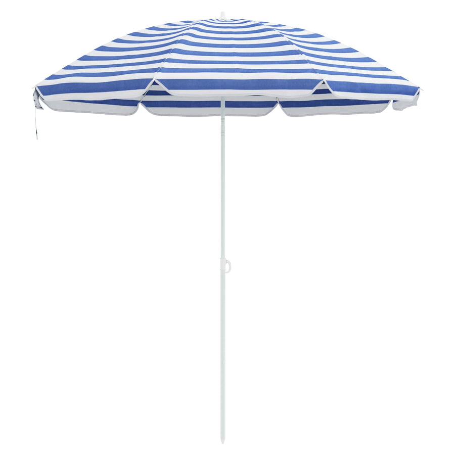 Tuinparasol 263 x 263 x 272 cm 170T polyester Blauw en Wit