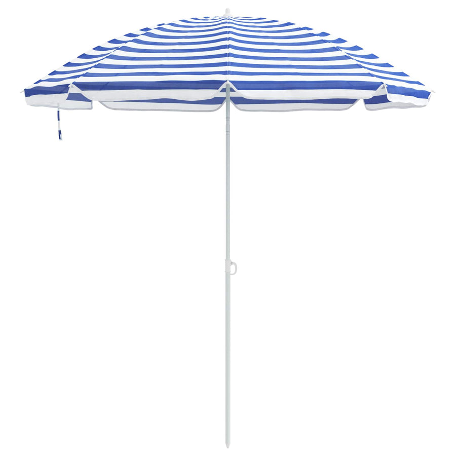 Tuinparasol 263 x 263 x 272 cm 170T polyester Blauw en Wit