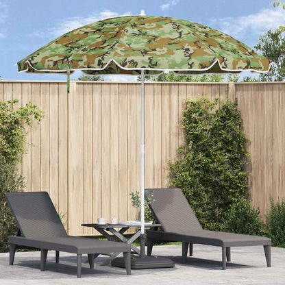 Strandparasol Camouflage 263 x 263 x 272 cm Polyester en Metaal