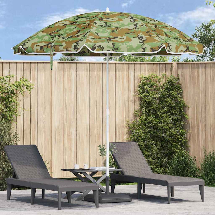 Strandparasol Camouflage 263 x 263 x 272 cm Polyester en Metaal