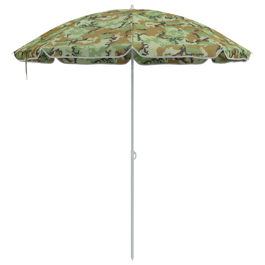 Strandparasol Camouflage 263 x 263 x 272 cm Polyester en Metaal