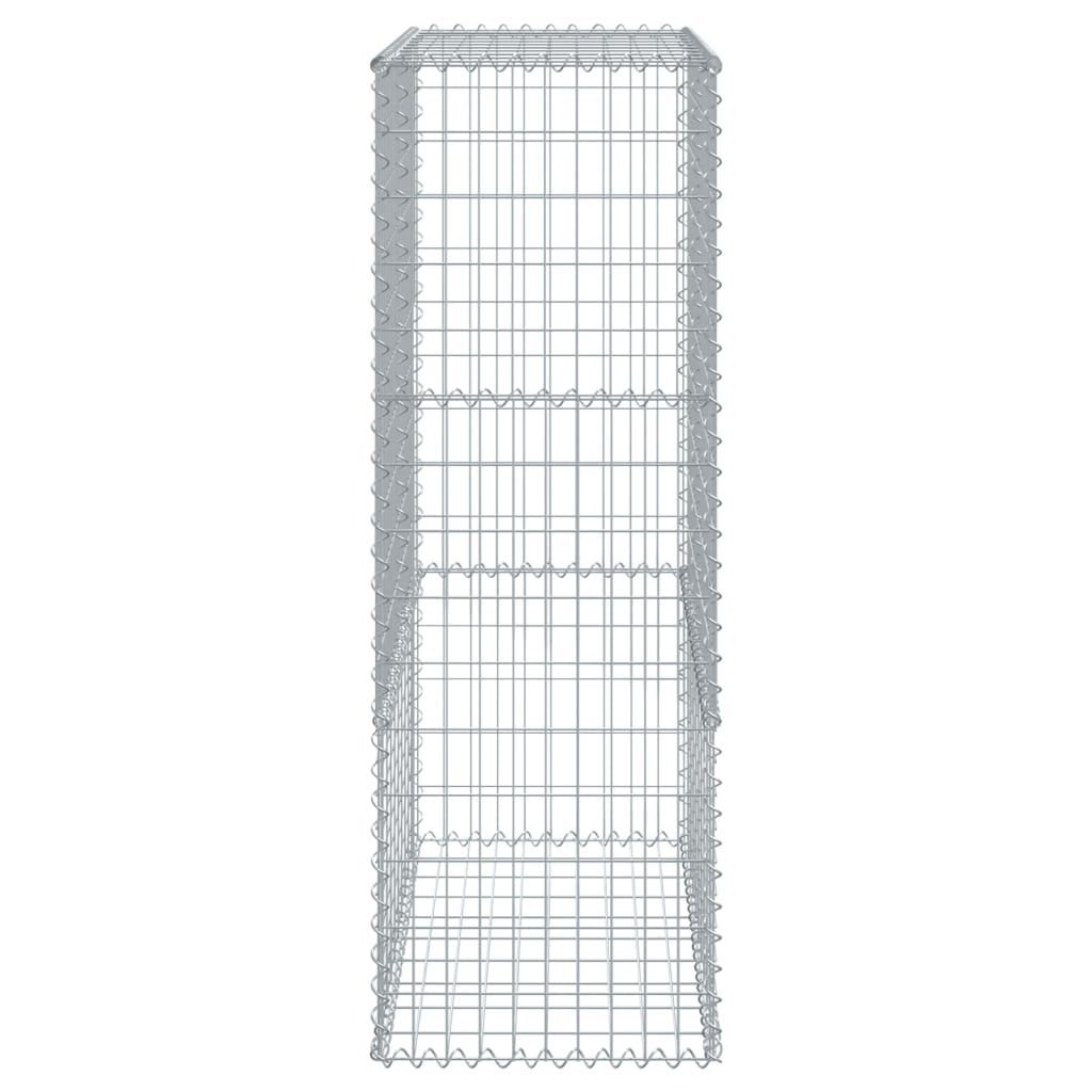 Schanskorf 100x50x150 cm gegalvaniseerd ijzer zilverkleurig