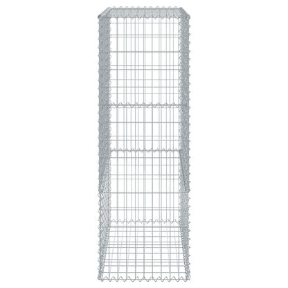 Schanskorf 100x50x150 cm gegalvaniseerd ijzer zilverkleurig