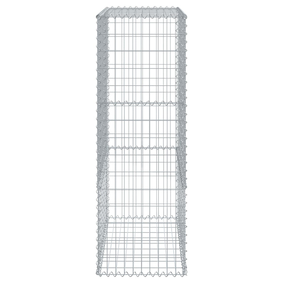 Schanskorf 100x50x150 cm gegalvaniseerd ijzer zilverkleurig
