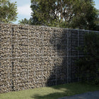 Gabion 200x50x200 cm galvanized iron silver-colored