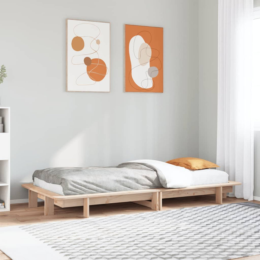 Bedframe massief grenenhout 100x200 cm